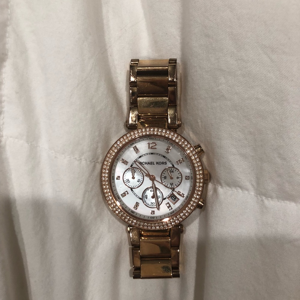 Rose gold watch